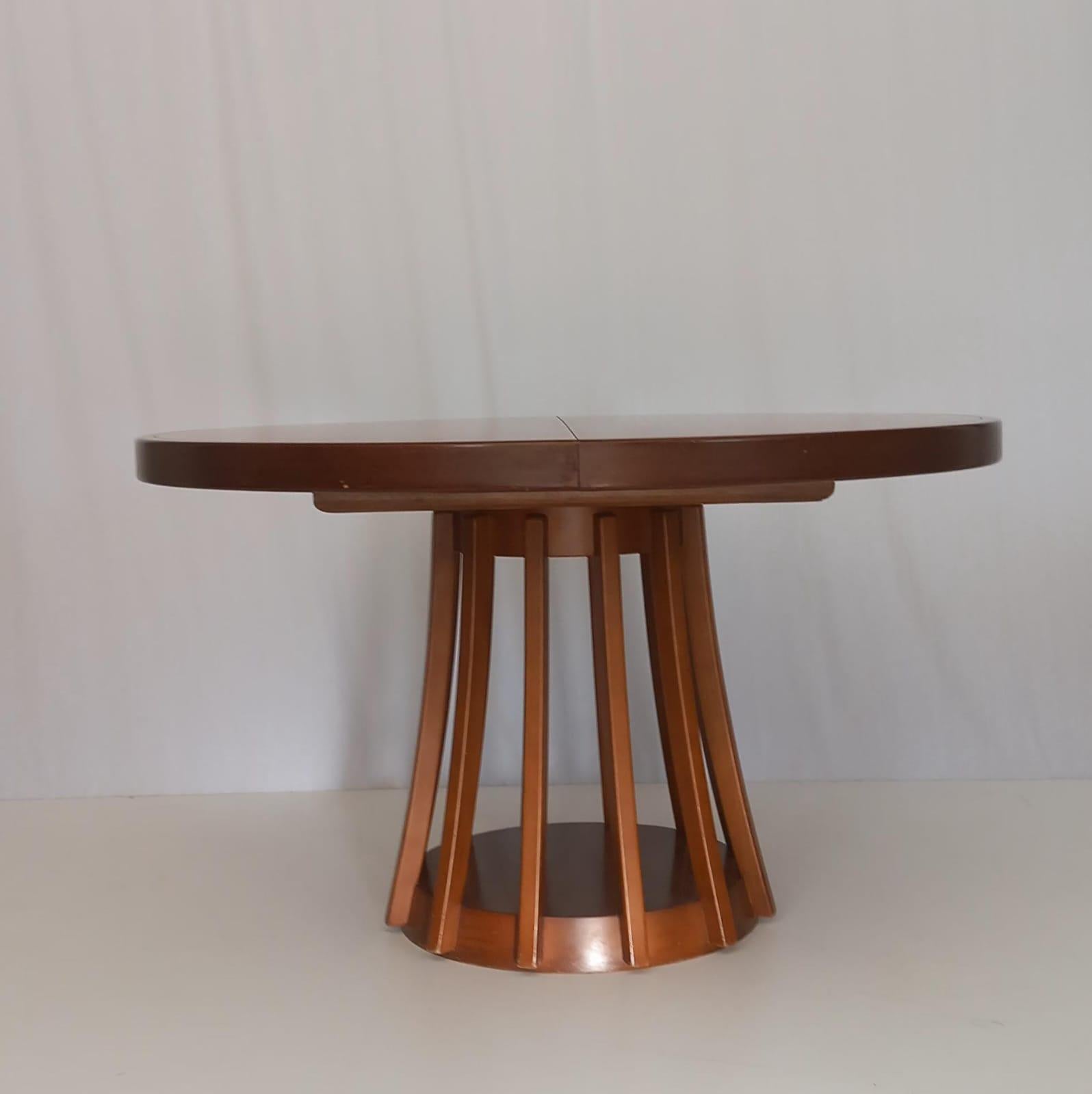 Runder ausziehbarer Tisch von Angelo Mangiarotti für Sorgente del Mobile, 1970er Jahre (Moderne der Mitte des Jahrhunderts)