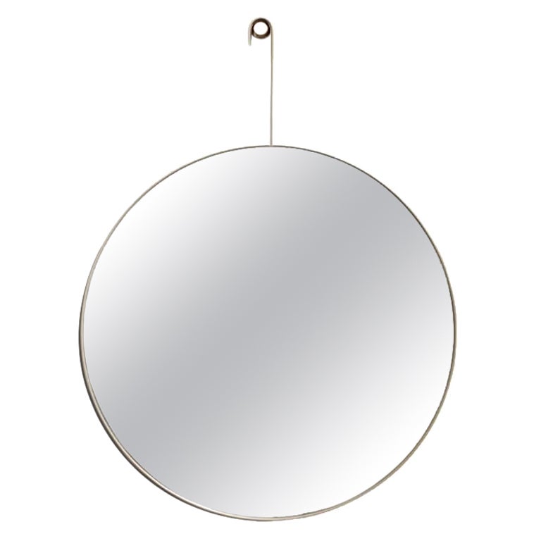 Round "Eye" mirror, painted steel