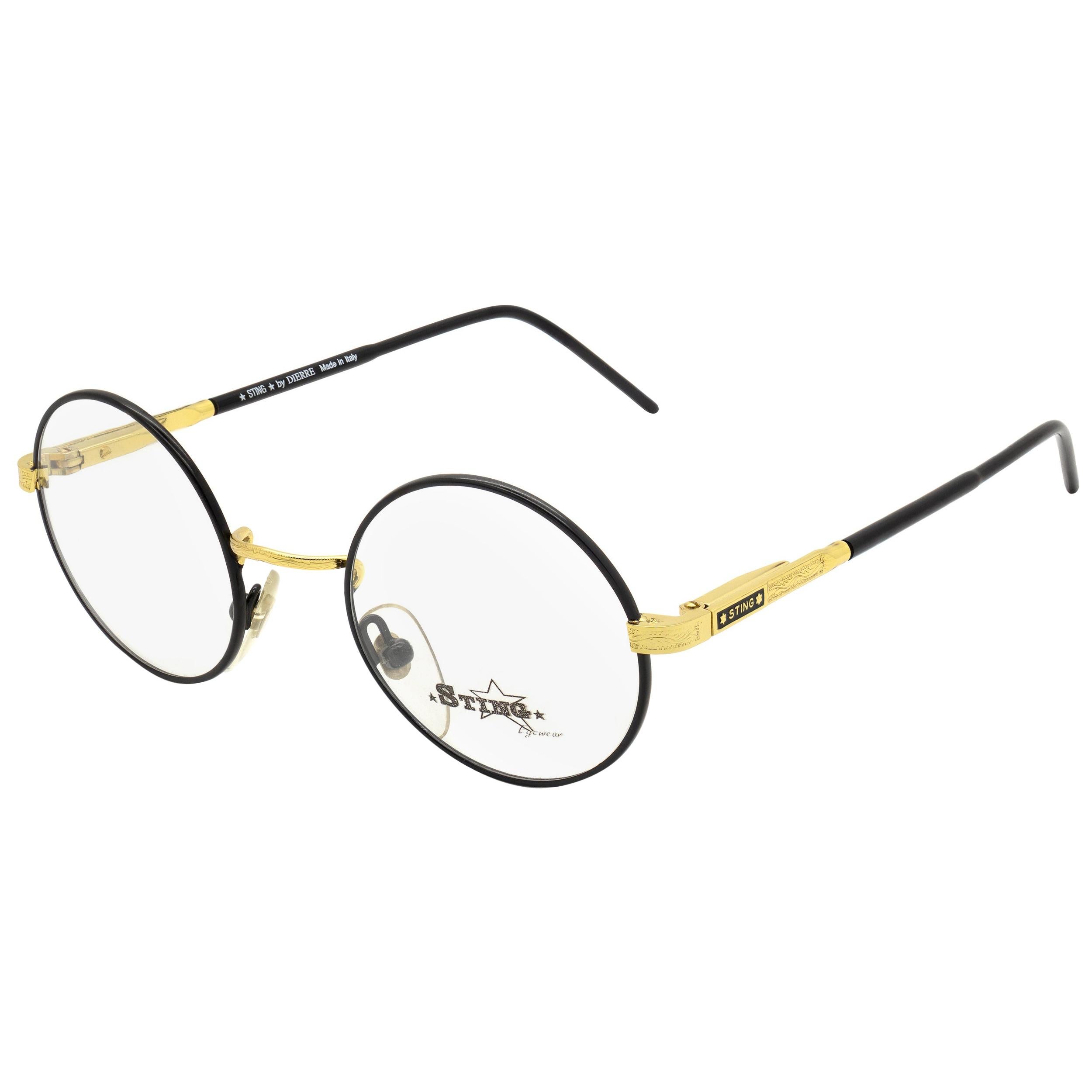 Round eyeglasses by Sting, Italy 1980s For Sale at 1stDibs