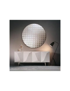 Round Faceted Witch Mirror with Infinity Effect, 20th Century.