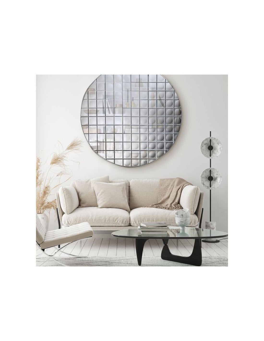 Round Faceted Witch Mirror with Infinity Effect, 20th Century. In Good Condition For Sale In Saint-Ouen, FR