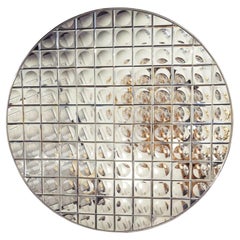 Round Faceted Witch Mirror with Infinity Effect, 20th Century.