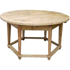 Early 19th Century Round Dining Fir Table