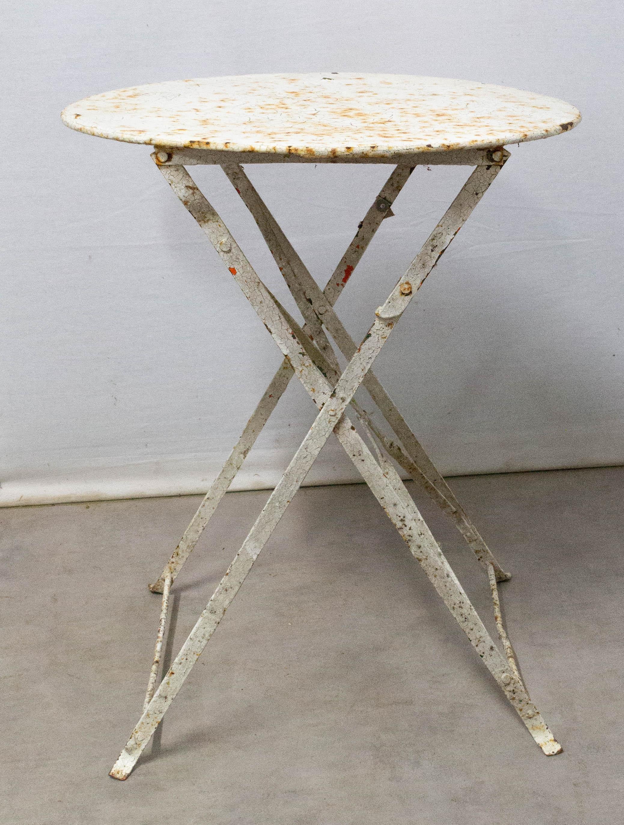 vintage aluminum folding table