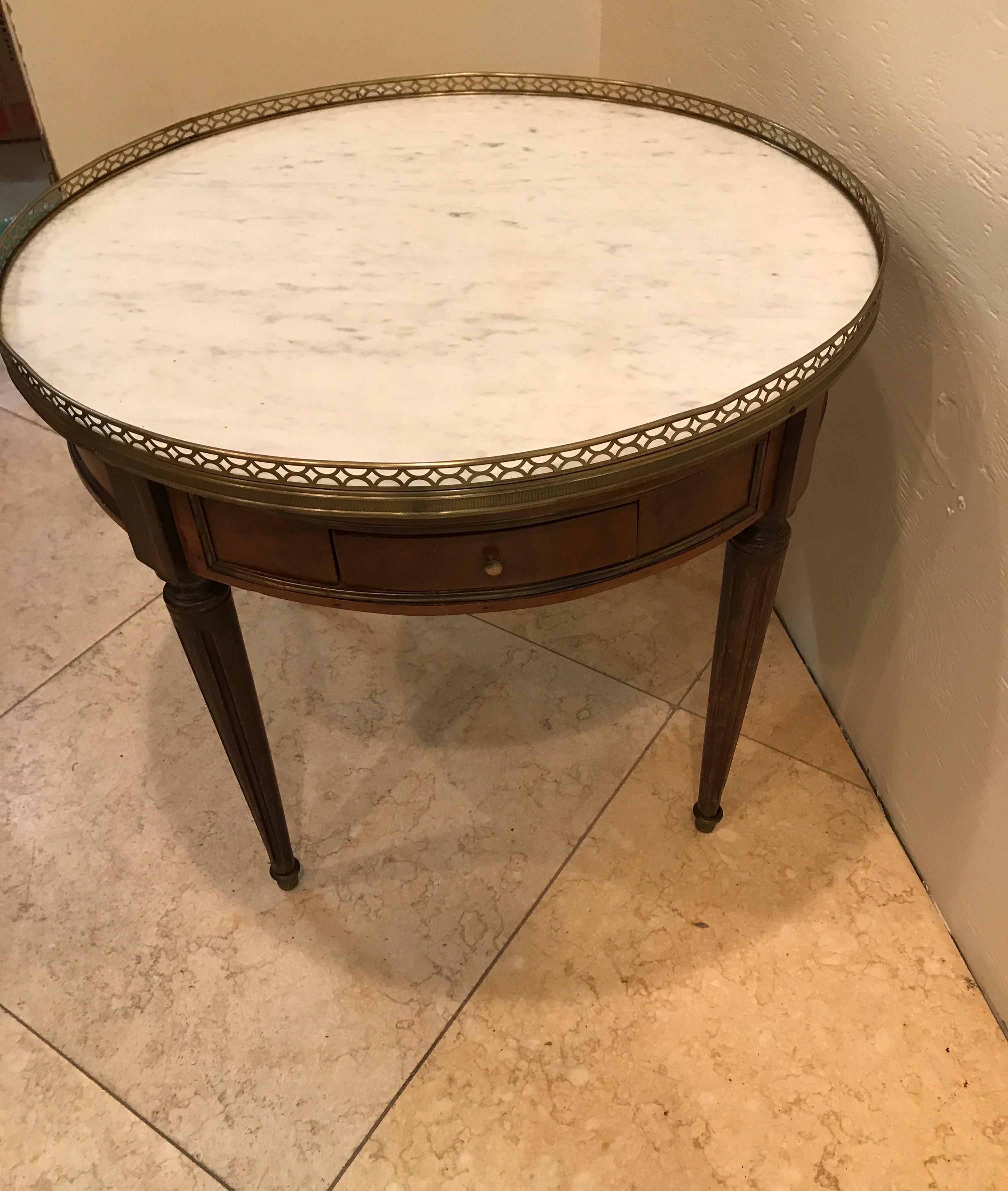 Round French Bouillotte Style Cocktail Table 2