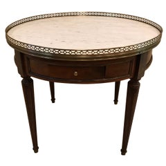Round French Bouillotte Style Cocktail Table