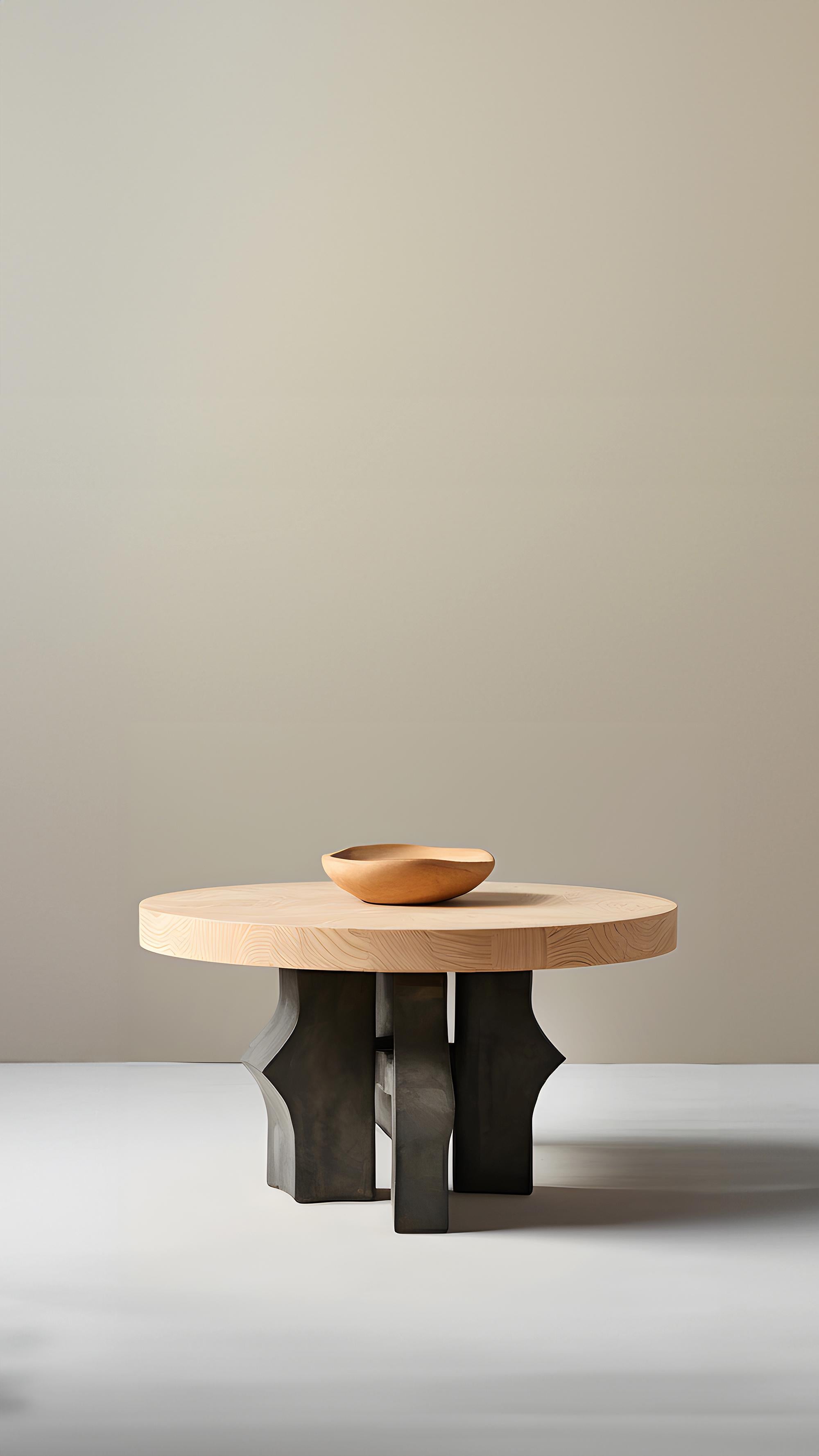 Round Fundamenta Coffee 51 Geometric Wood, Modern Appeal by NONO For Sale 3