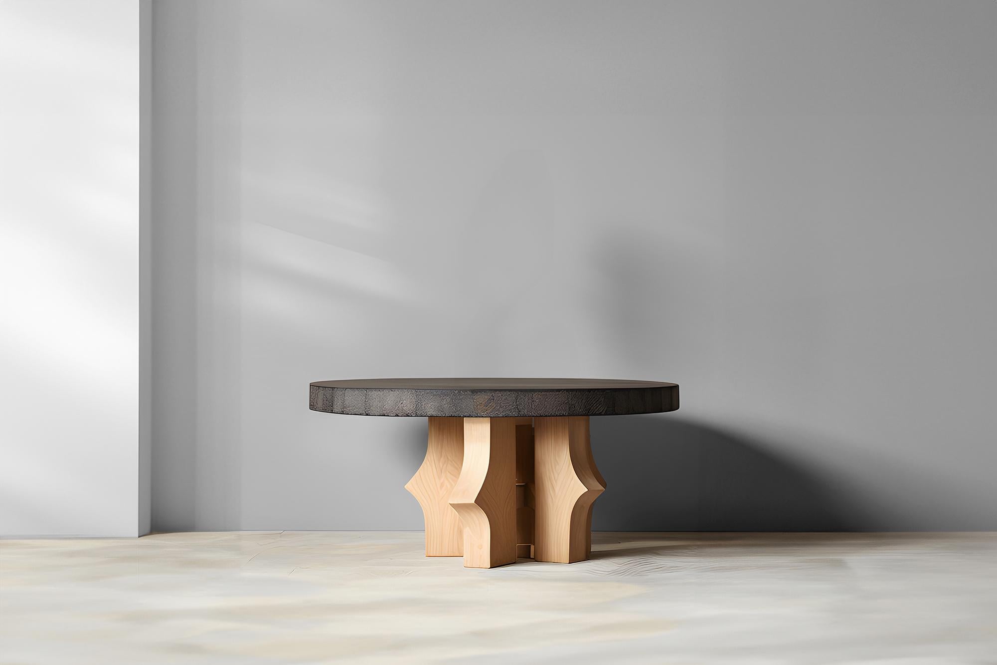 Round Fundamenta Coffee 51 Geometric Wood, Modern Appeal by NONO



Sculptural coffee table made of solid wood with a natural water-based or black tinted finish. Due to the nature of the production process, each piece may vary in grain, texture,
