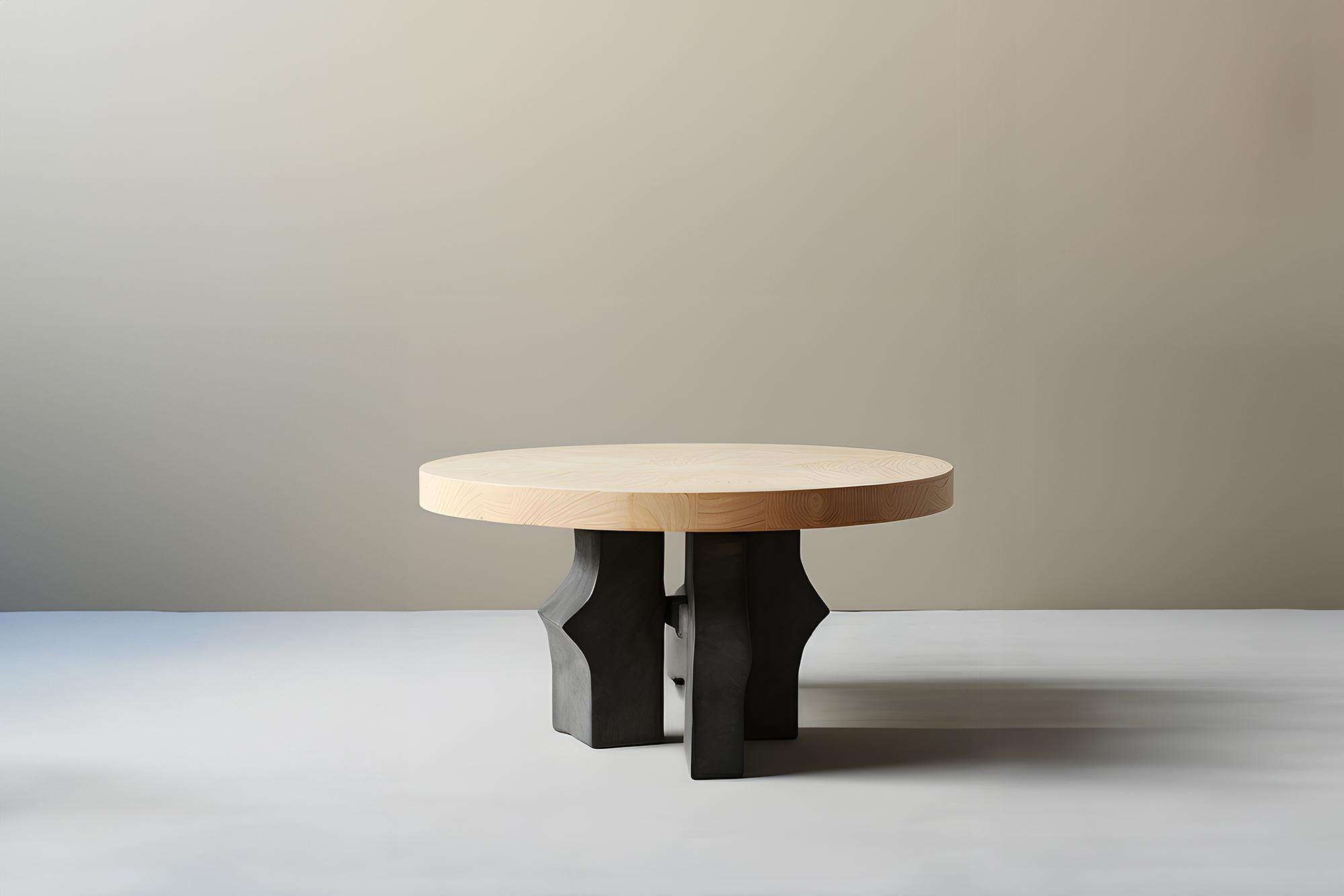 XXIe siècle et contemporain Coffee Round Fundamenta 51 Geometric Wood, Modern Appeal by NONO en vente
