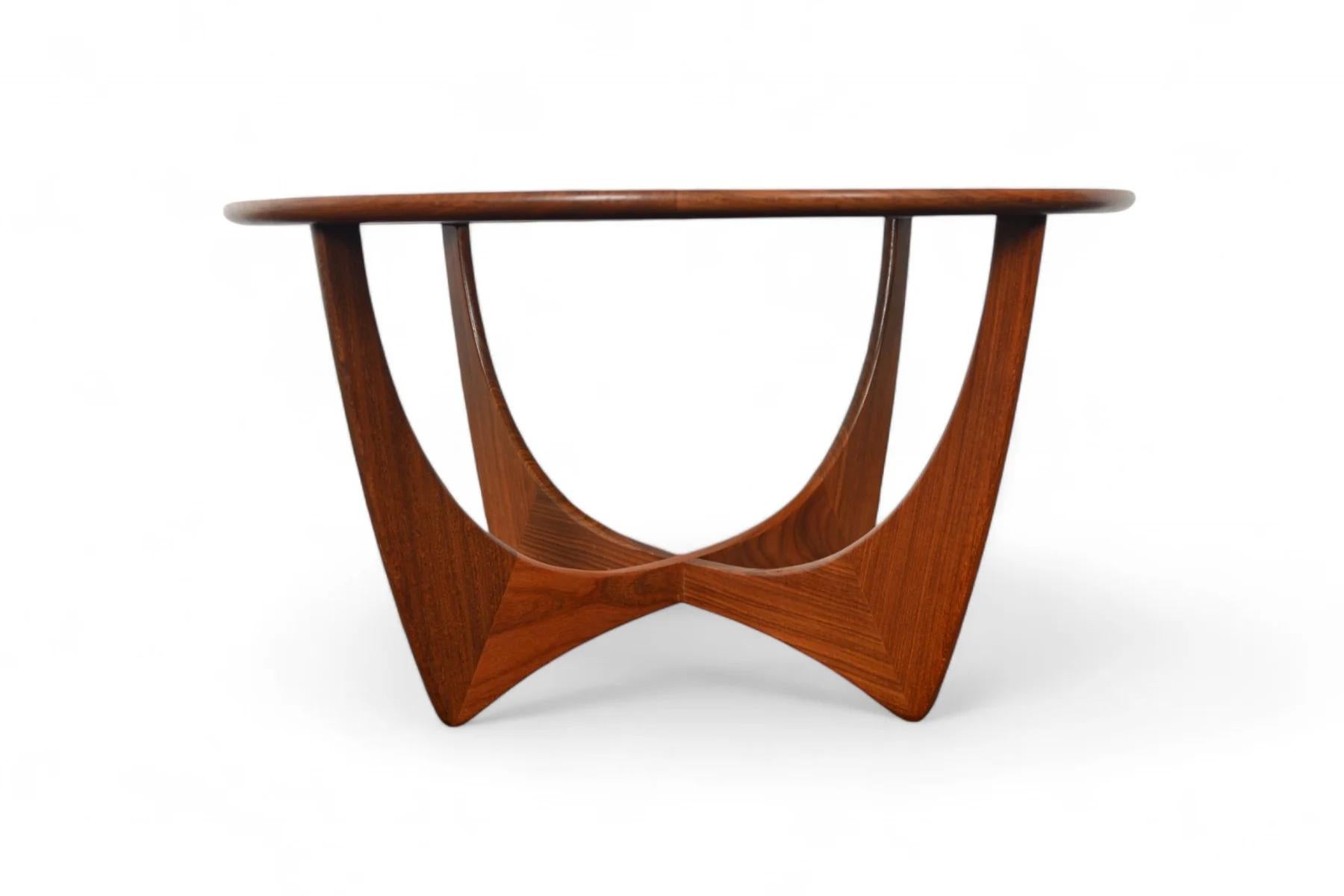 Mid-Century Modern Round G Plan Astro Coffee Table in Afromosia #1 For Sale
