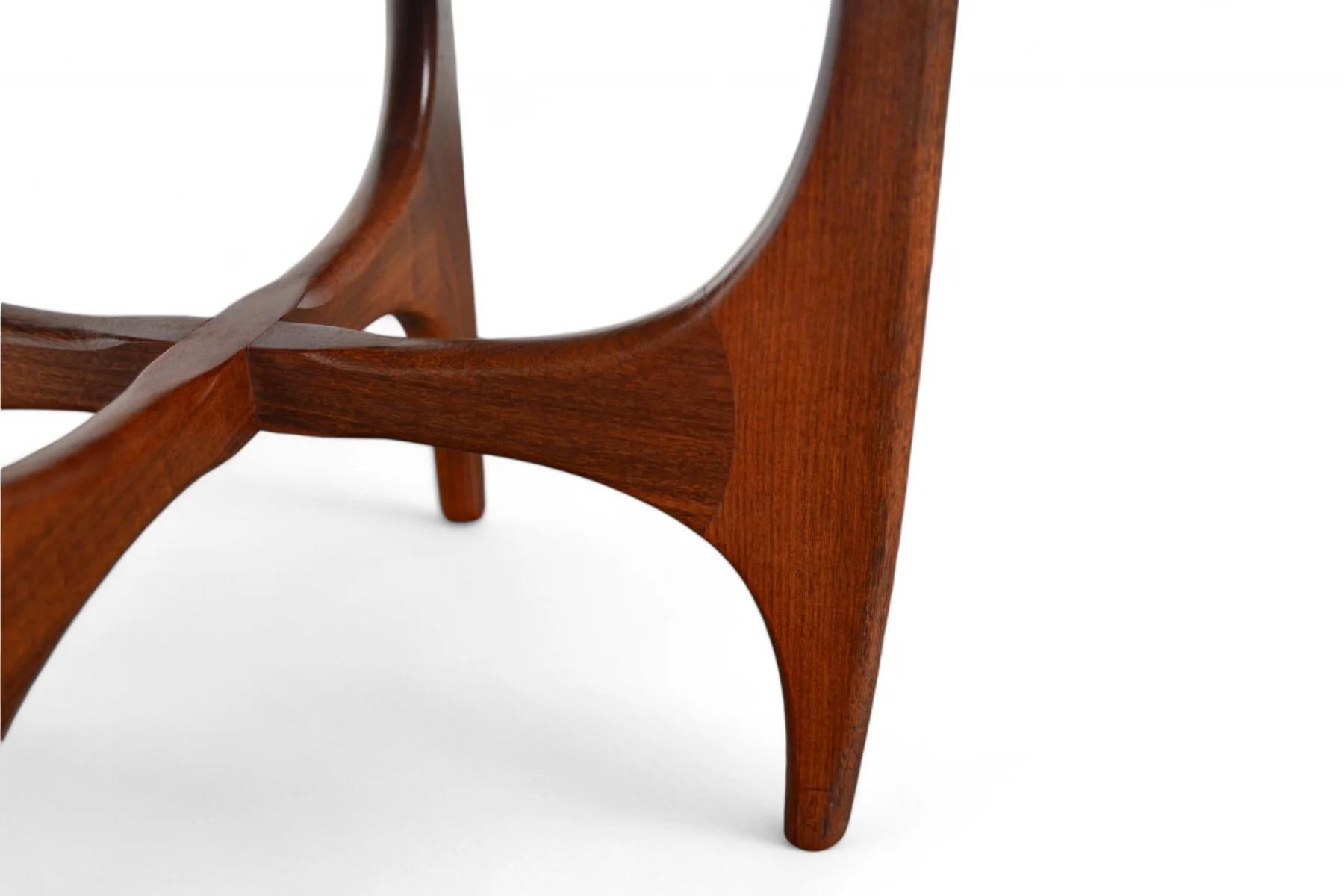 Mid-Century Modern Ottoman Astro rond Afromosia n° 4 en vente