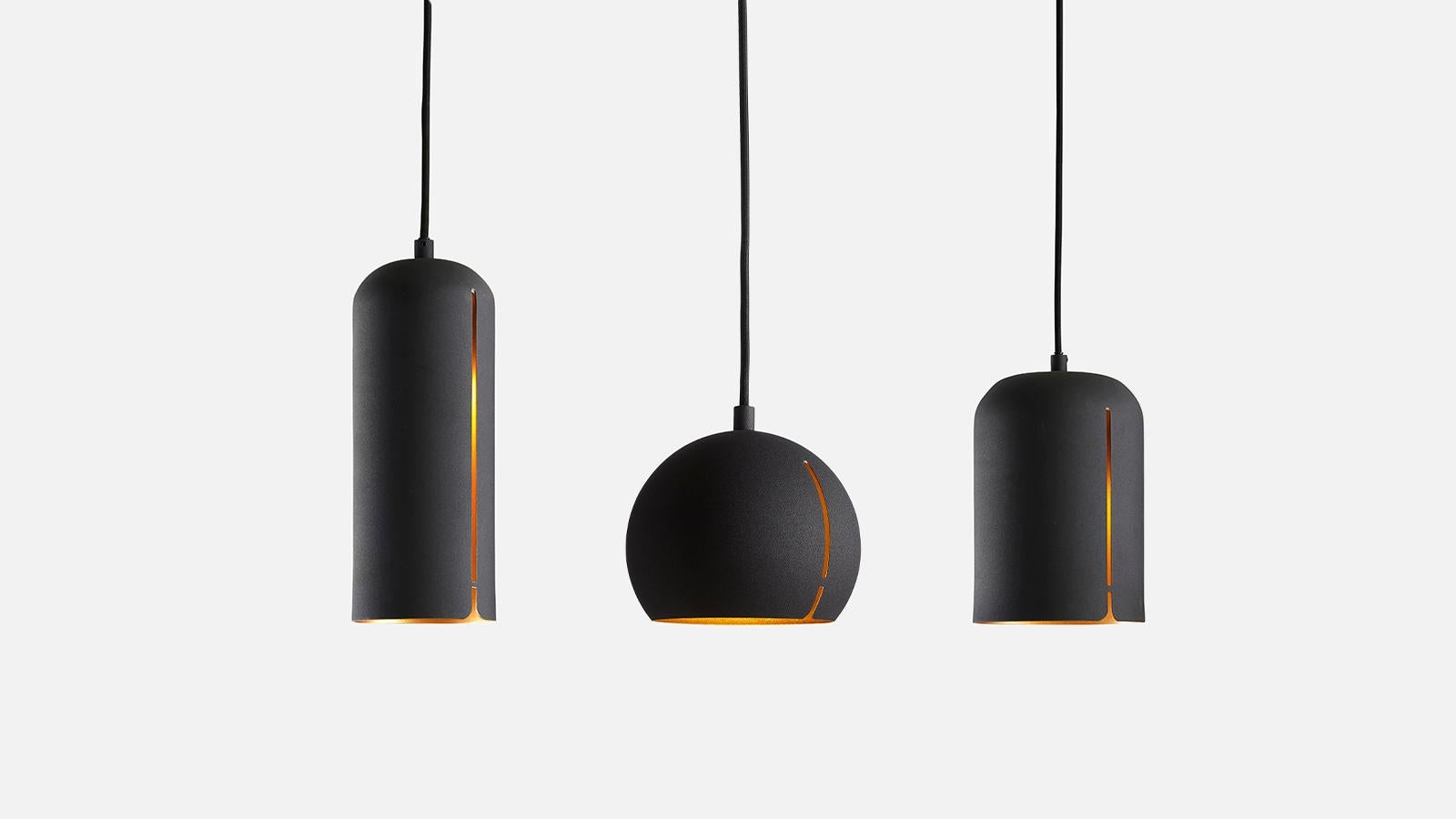 Postmoderne Lampe à suspension ronde Gap de Nur Design en vente