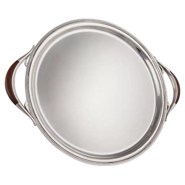 Round Georg Jensen Sterling Silver Art Deco Tray 875A