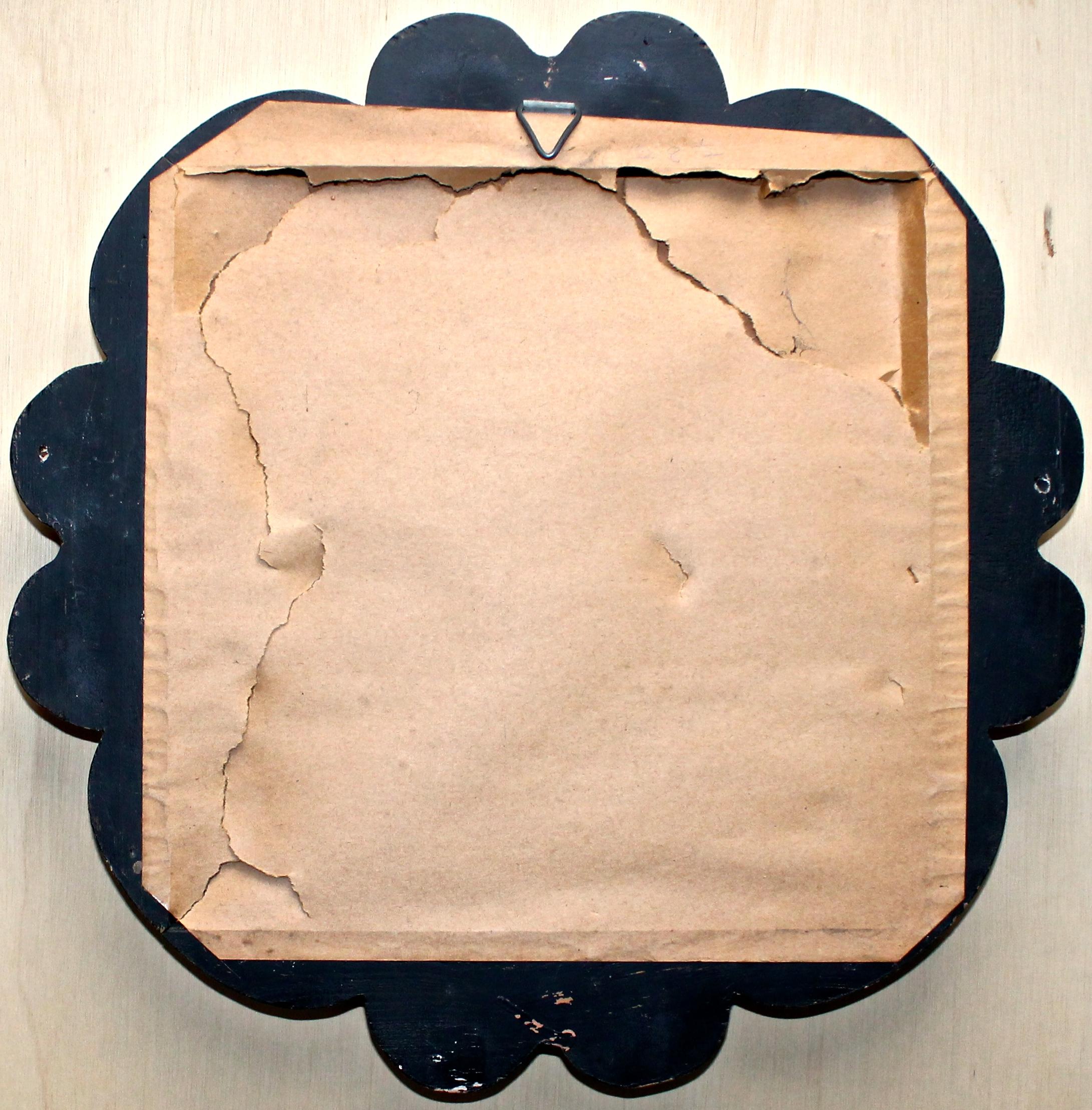 Doré Miroir rond italien, années 1940 en vente