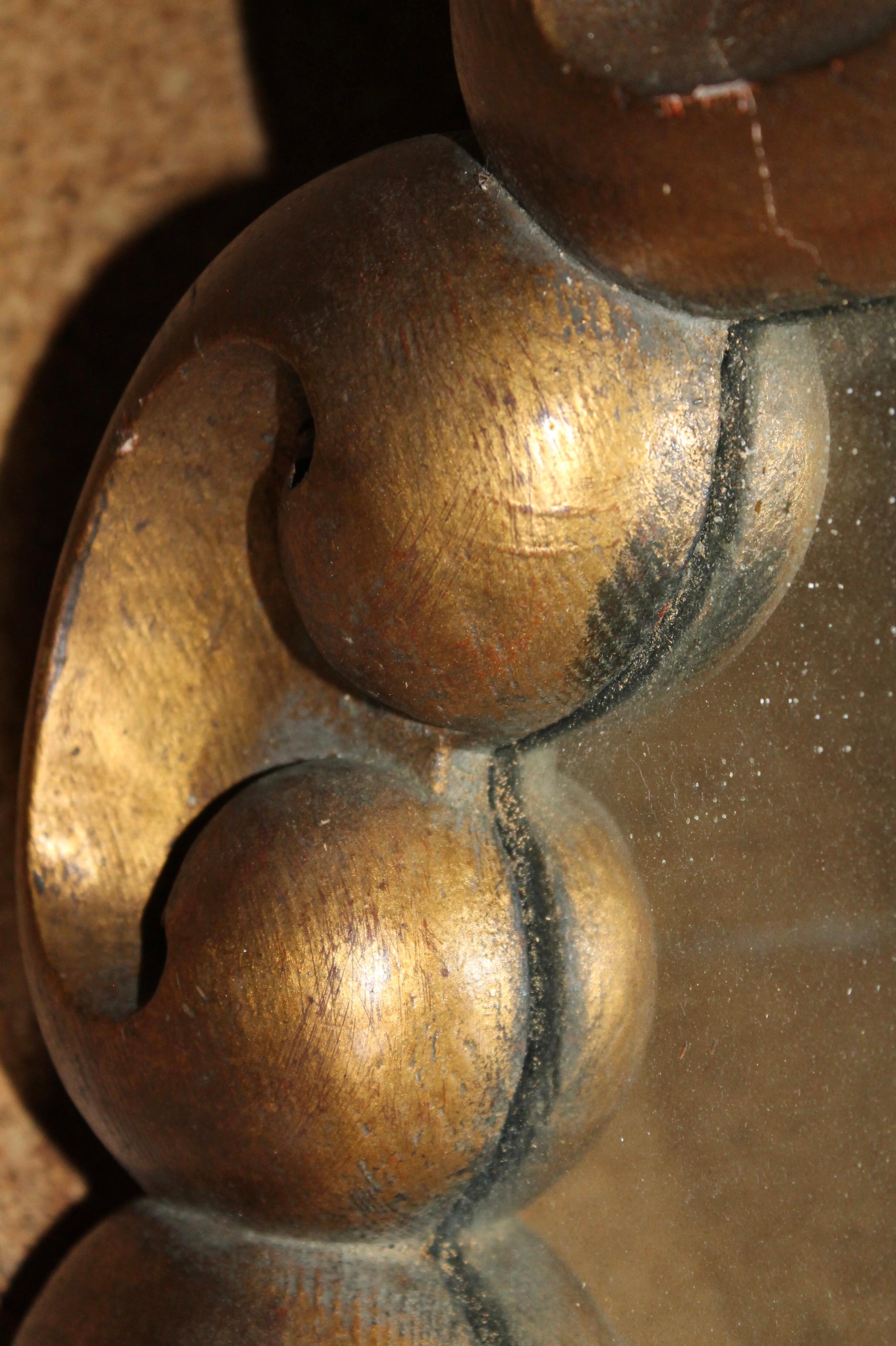 Miroir rond italien, années 1940 en vente 2