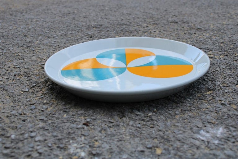 Lot D'assiettes Vintage Gio Ponti Pour Franco Pozzi - Céramique Italienne Des Années 50