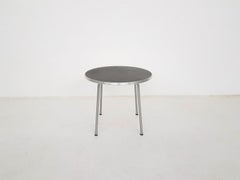Round Gispen Metal Industrial Side Table, Model 501/3601, Dutch Design 1954