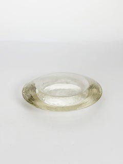 Round Glass Ashtray, France, 1970s