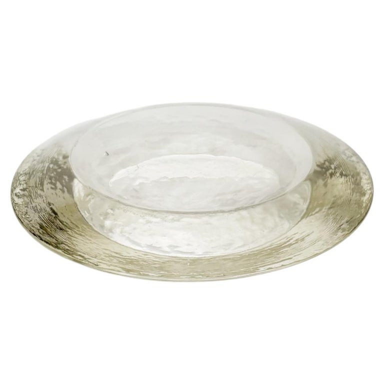 Round Glass Ashtray, France, 1970s