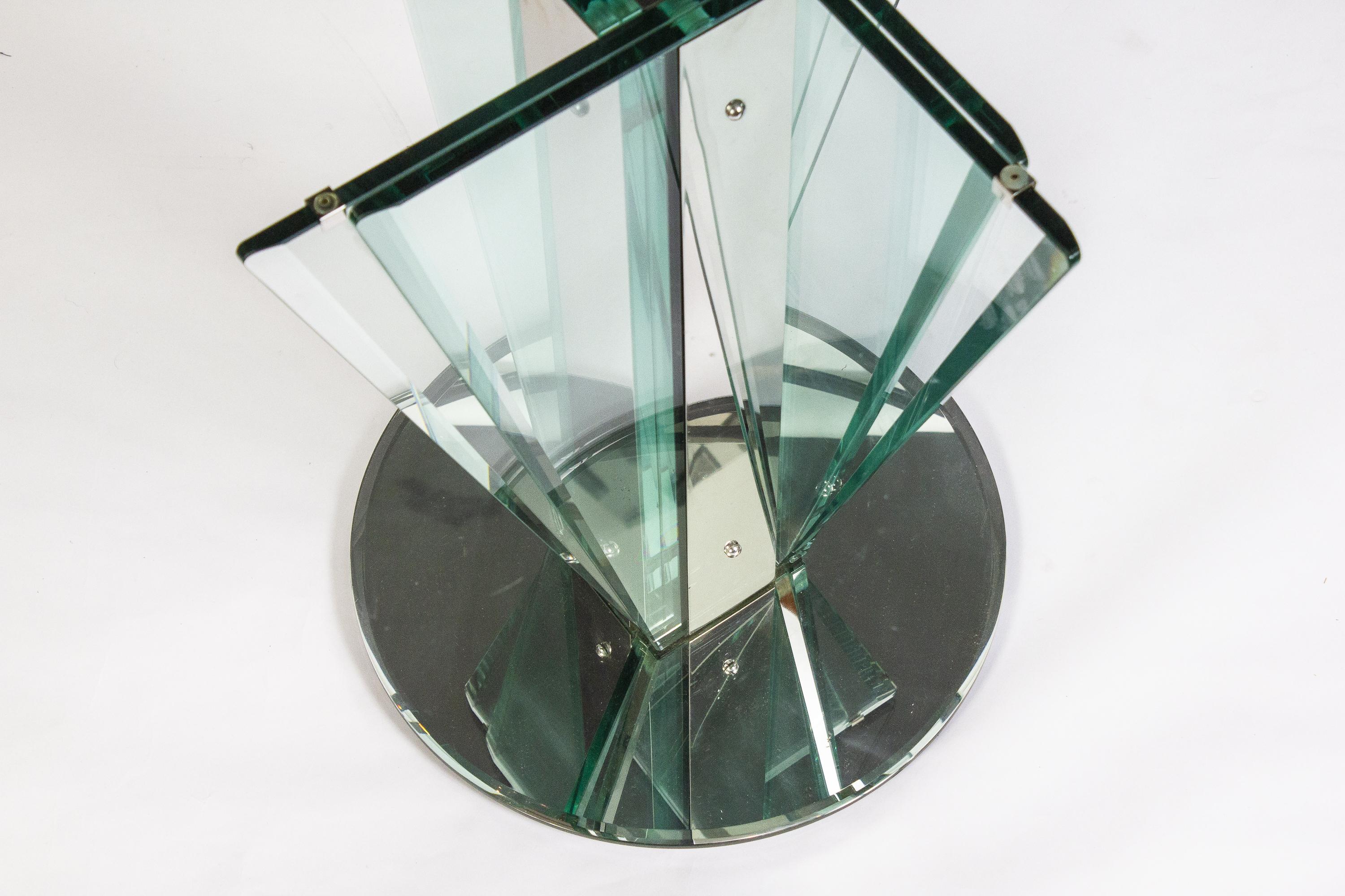 Round Glass Dining or Center Table Attributed to Pietro Chiesa for Fontana Arte 3