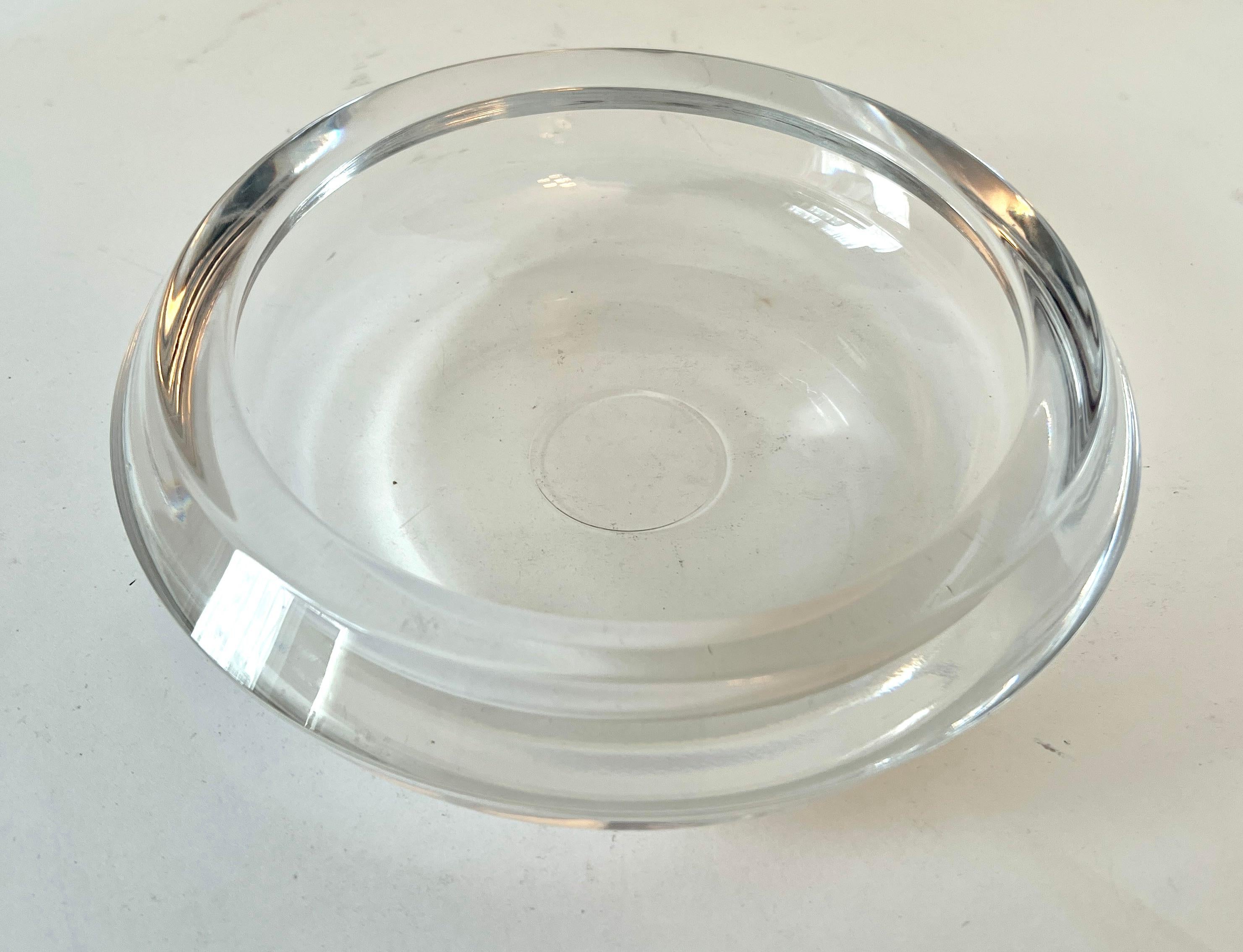 20th Century Round Glass Dish Bowl or Cigar 420 Ashtray For Sale