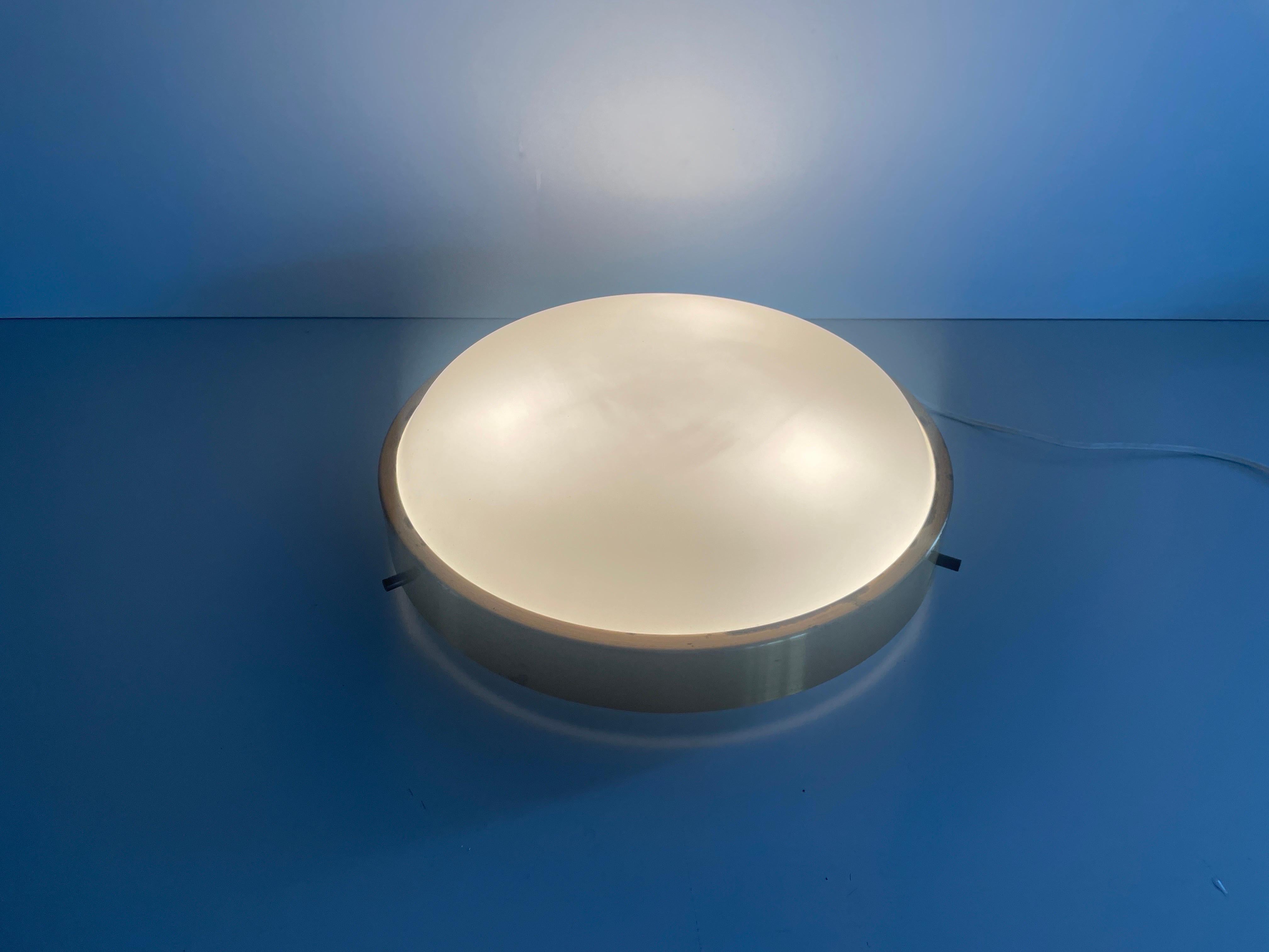 Empotrable de cristal redondo de Lumi, años 60, Italia en venta 9