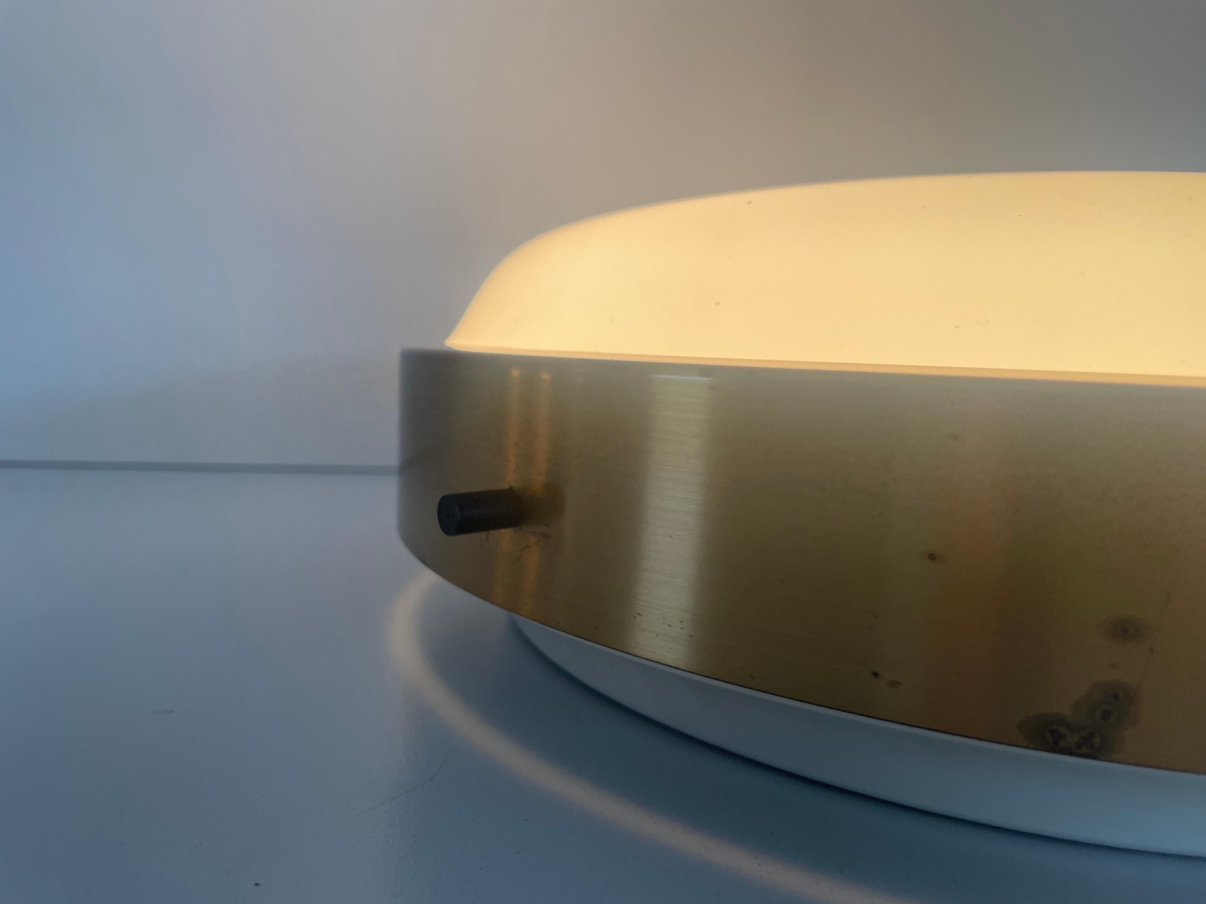 Empotrable de cristal redondo de Lumi, años 60, Italia en venta 10