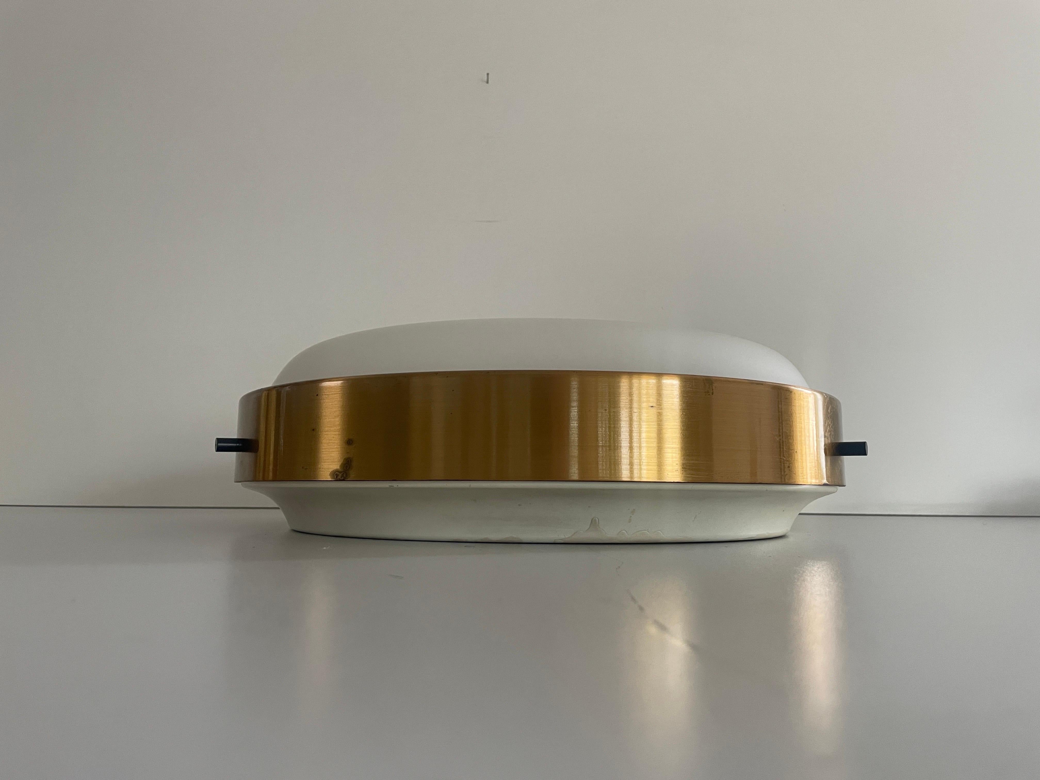 Empotrable de cristal redondo de Lumi, años 60, Italia Italiano en venta