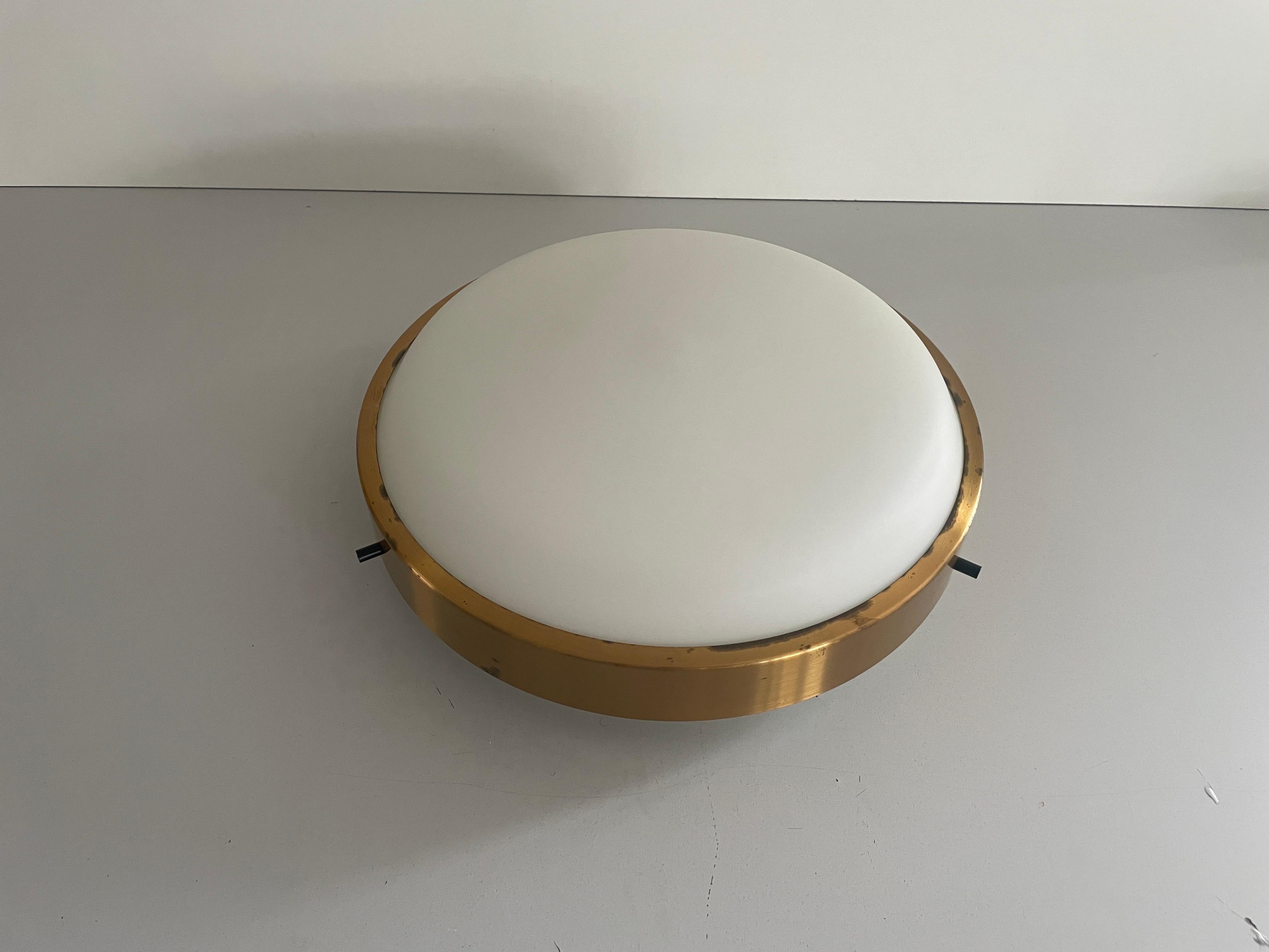 Empotrable de cristal redondo de Lumi, años 60, Italia en Excelente estado para la venta en Hagenbach, DE