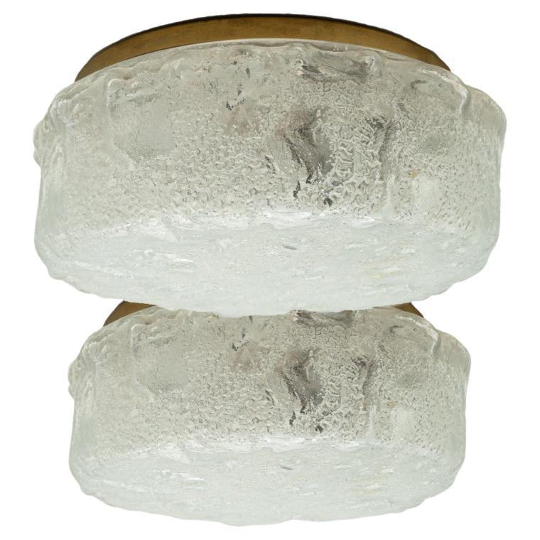 Empotrables redondos de cristal de Helena Tynell, 1960