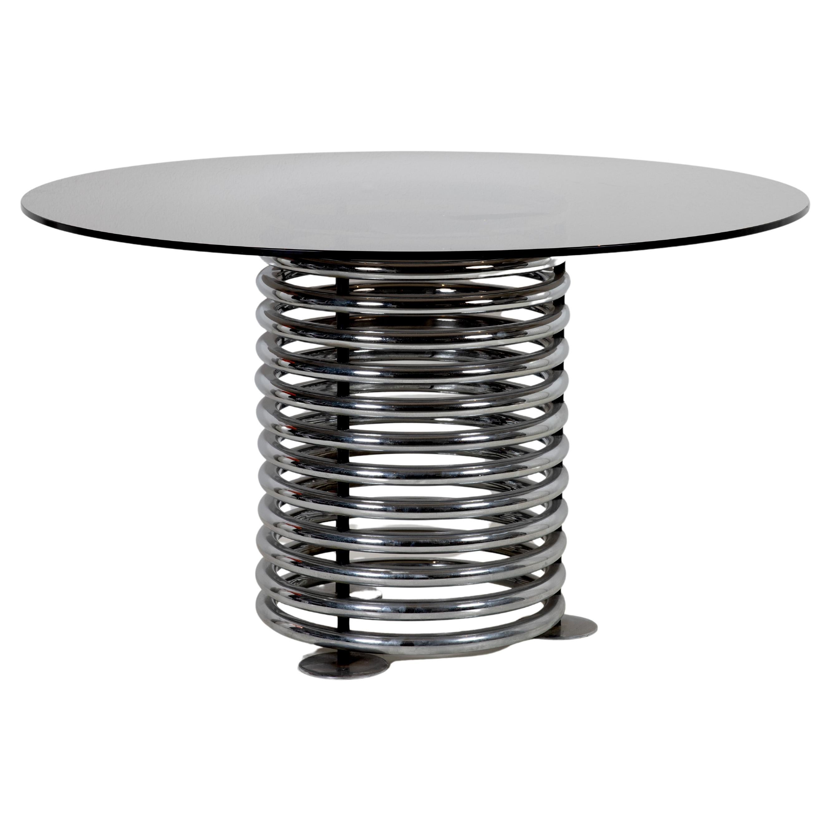 Runder Glastisch aus Glas