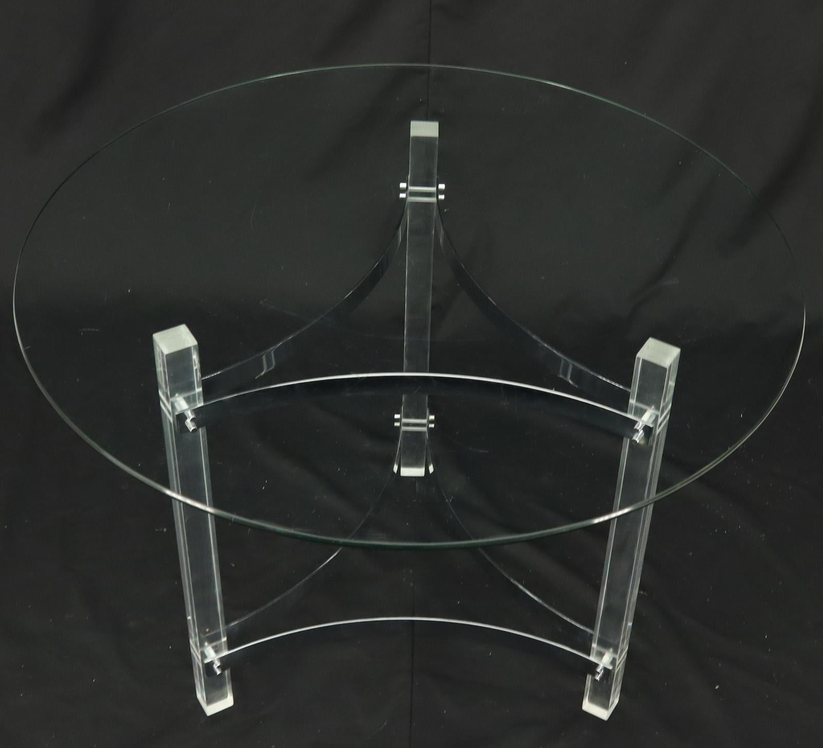 round lucite dining table