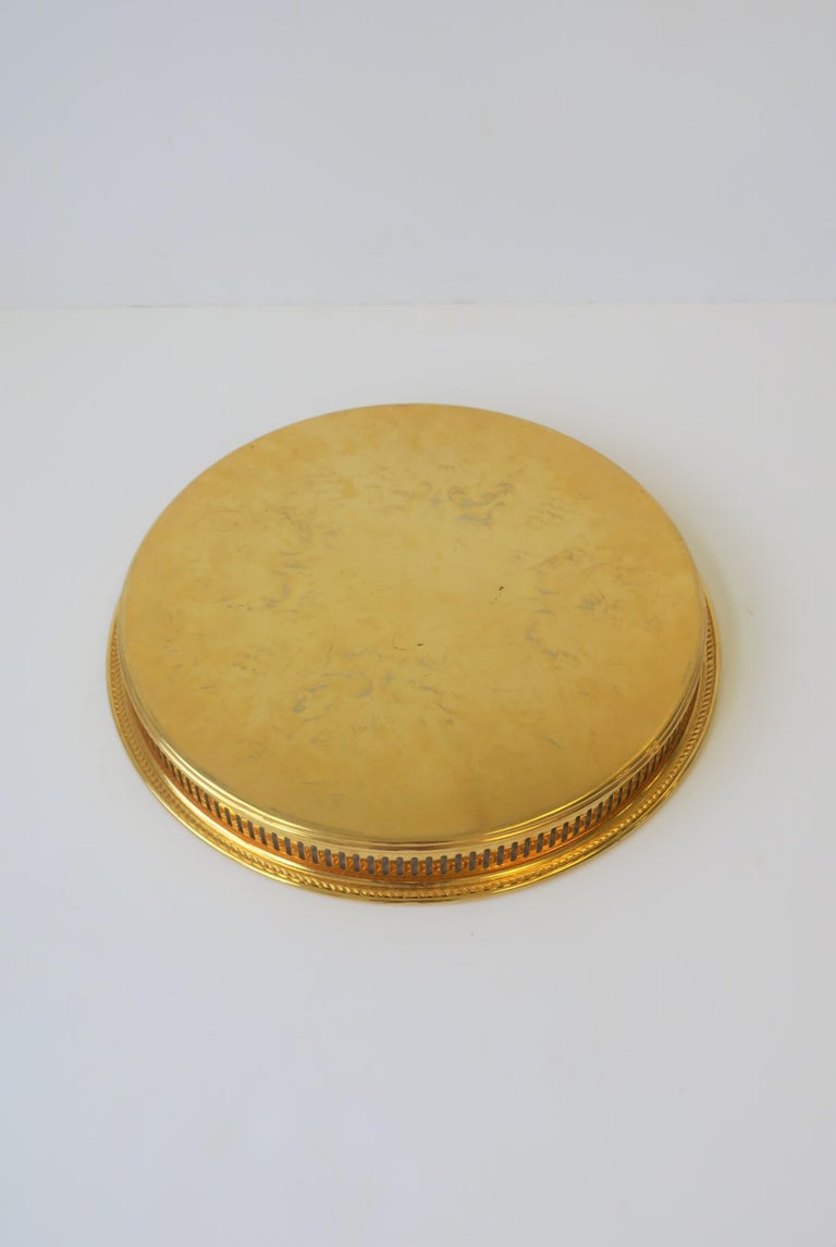Round Gold Serving Tray at 1stDibs round gold tray, gold tea tray