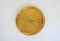 Round Gold Serving Tray