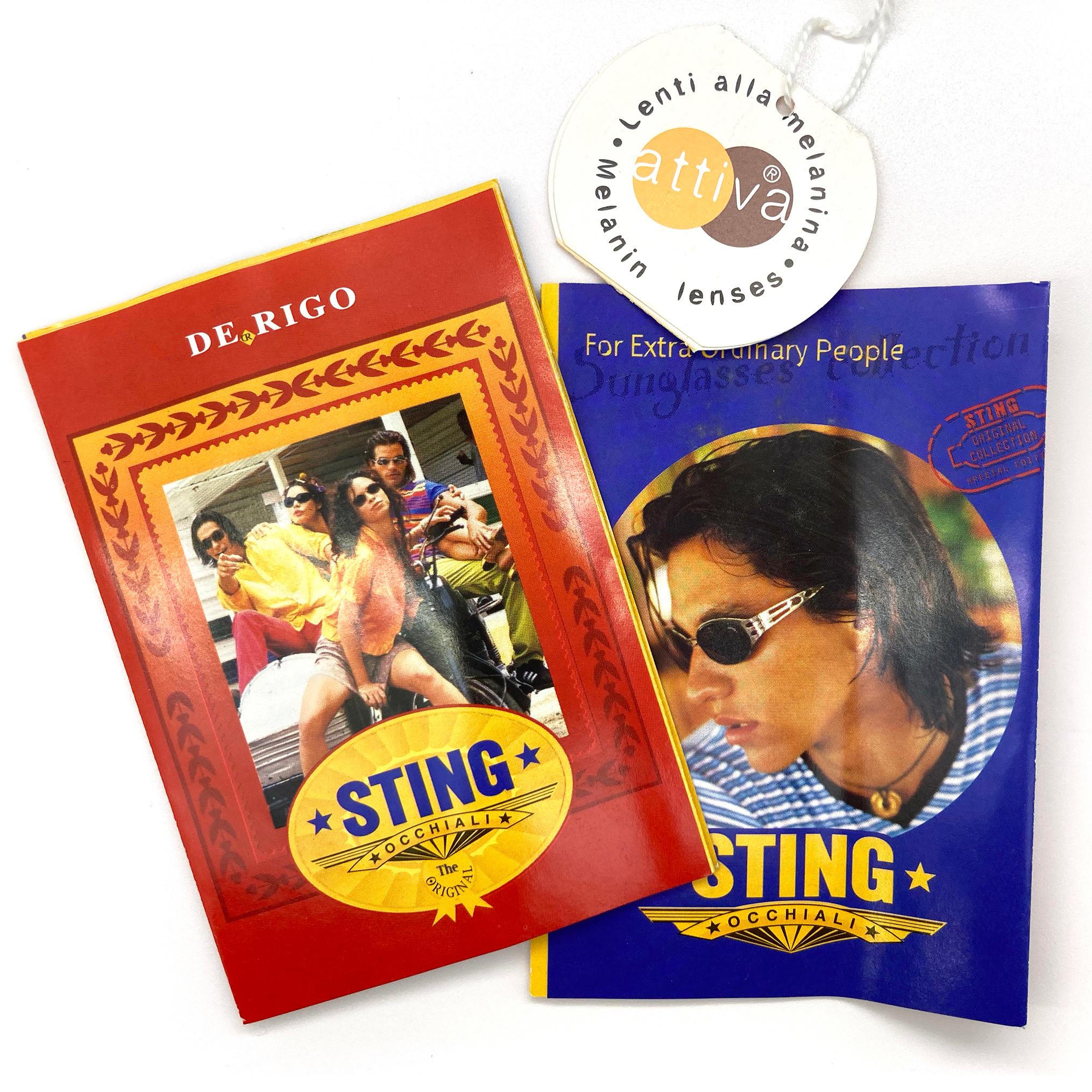 Round gold sunglasses by Sting, Italy In New Condition For Sale In Santa Clarita, CA