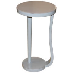 Round Gray Cocktail Table