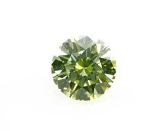 Round Green Diamond - 0.53ct Natural Loose Fancy Light Green Neon Color GIA VS2