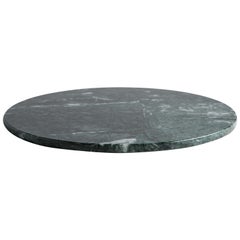 Round Green Marble Cheese Plate