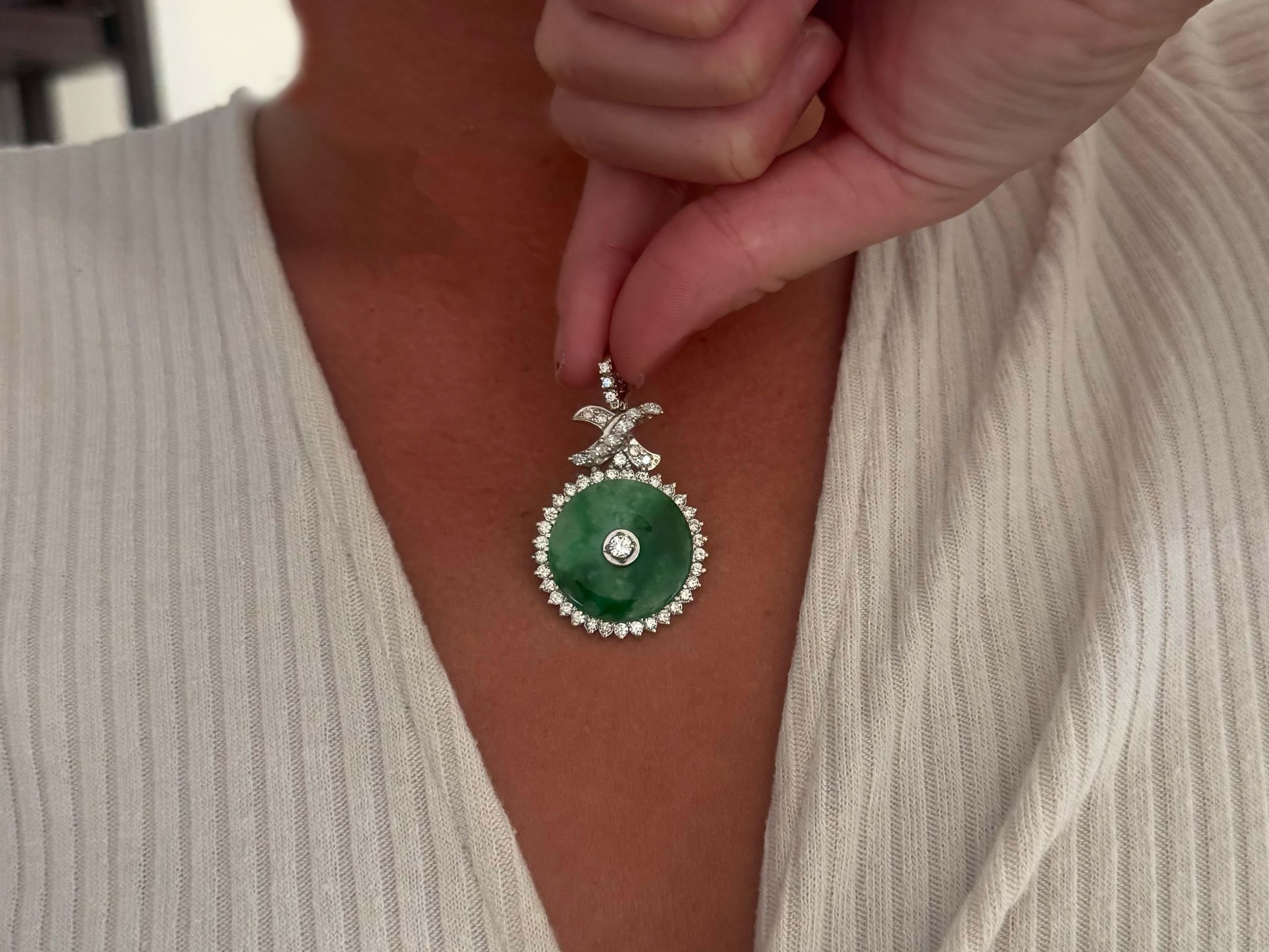Item Specifications:

Metal: 14k White Gold
​
​Pendant and Bail Length: 2.00