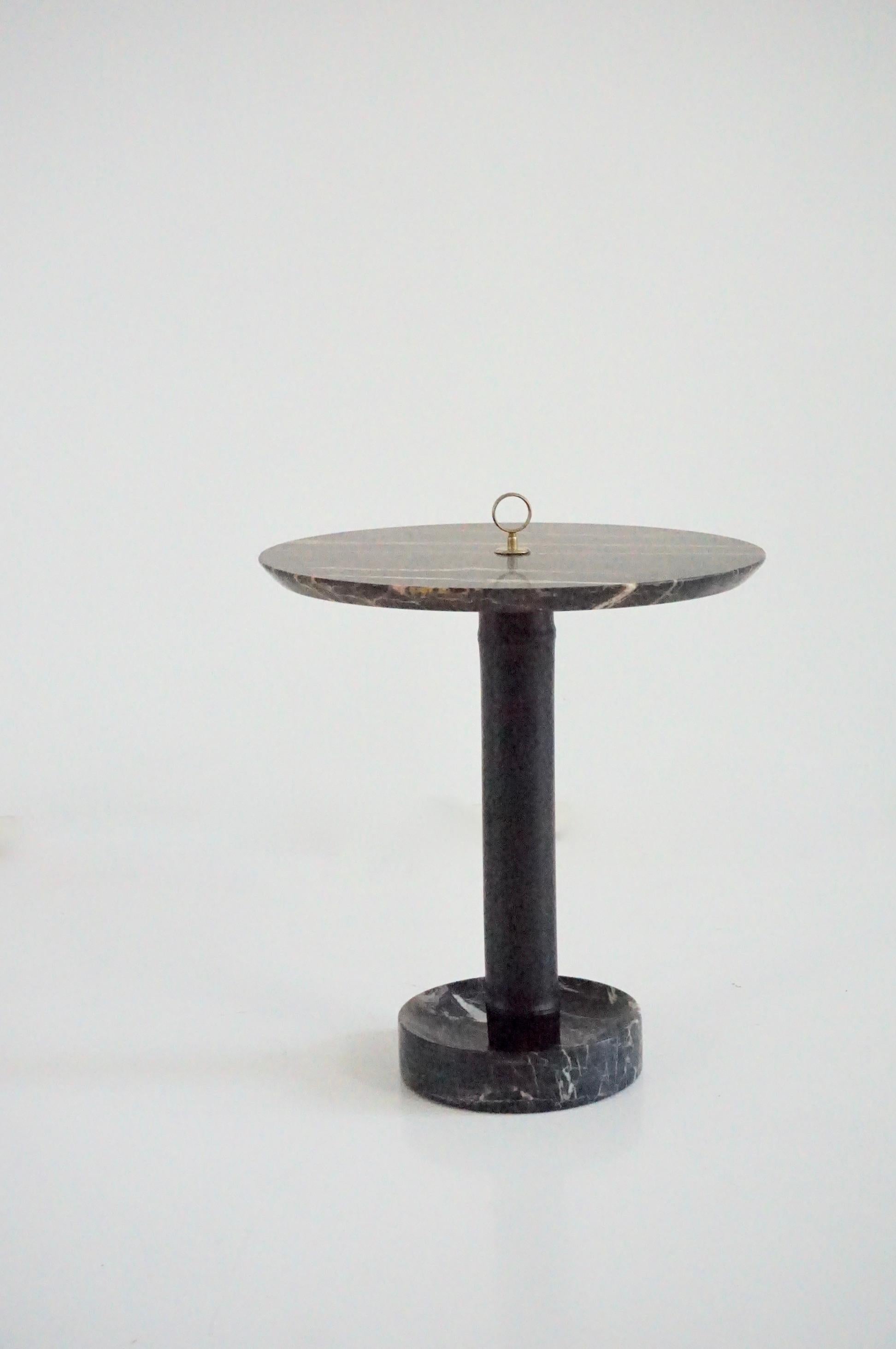 round side table gueridon designed by Lorenzo Ciompi in 2025 
called 