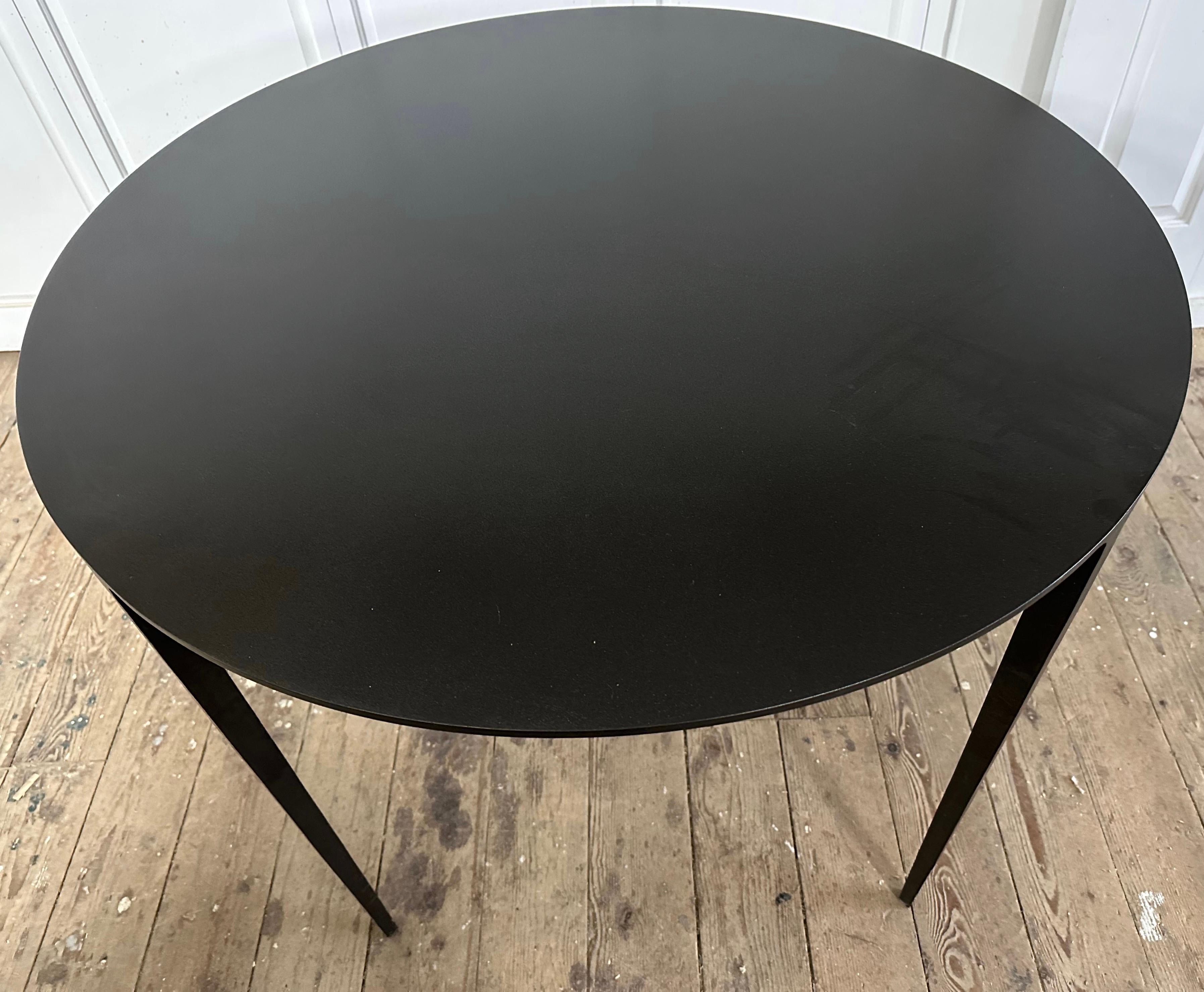 Organic Modern Round Hand Forged Modern Dining or Center Table 