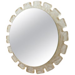 Round Hillebrand Wall Mirror with Backlight
