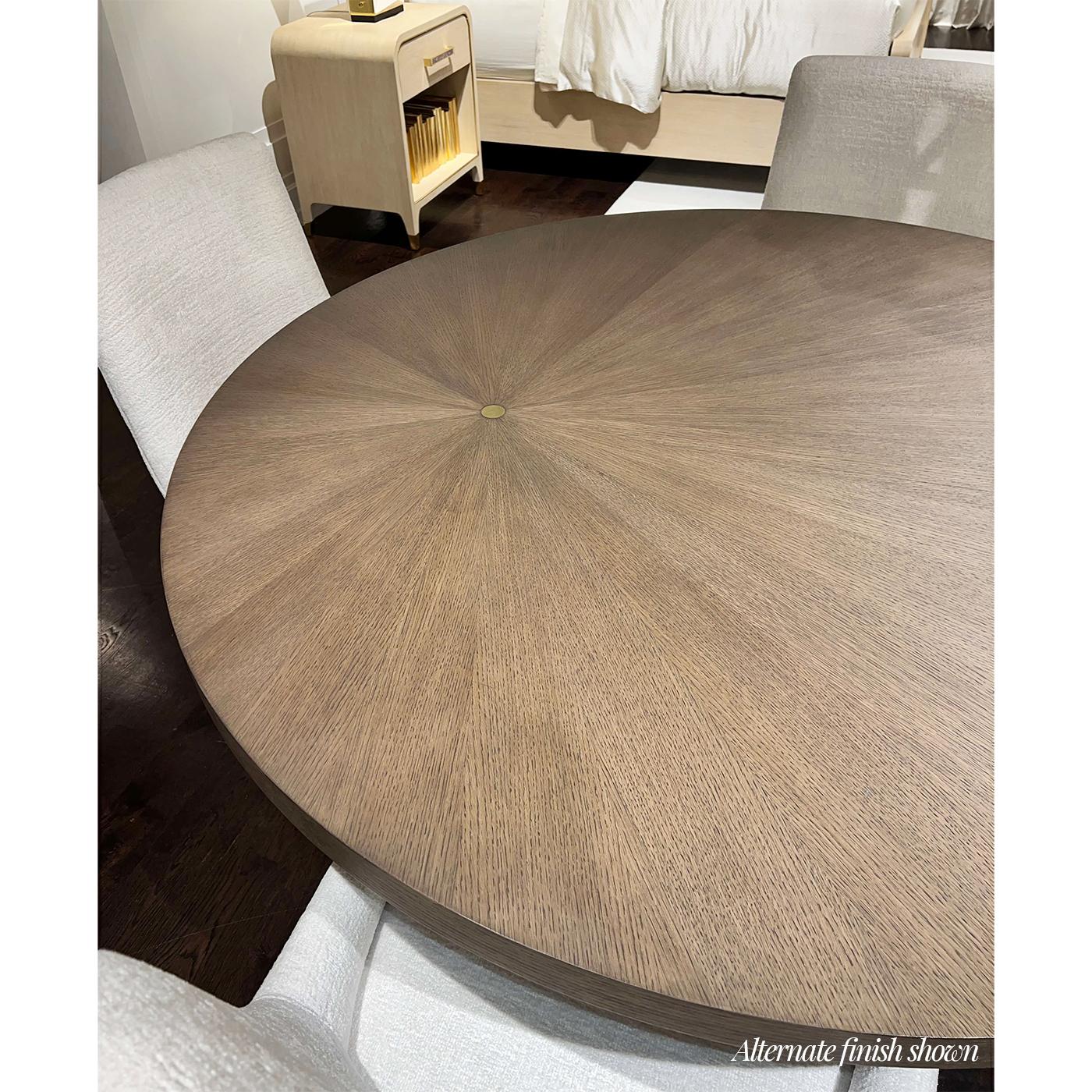 Brass Round Hollywood Regency Dining Table For Sale