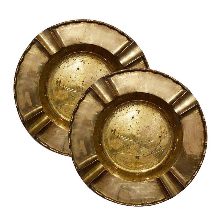 vintage copper ashtray