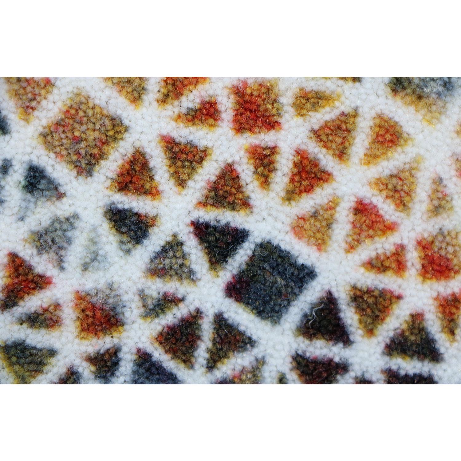 Tissage Tapis rond hypermoderne à motifs abstraits colorés de Deanna Comellini ø 400 cm en vente