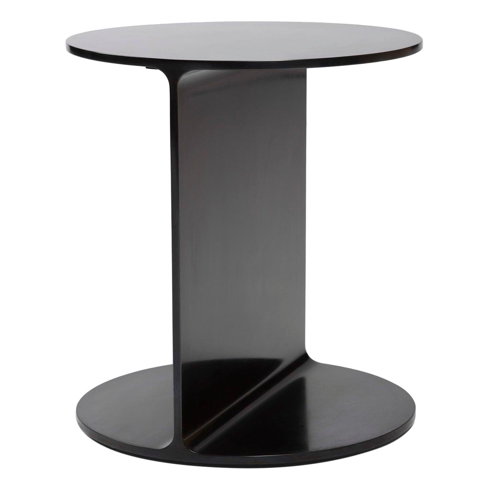 ‘Round I-Beam’ Table in Blackened Steel