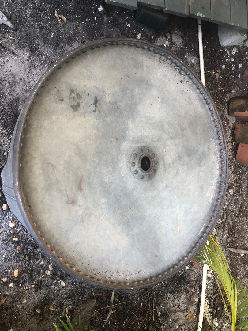 industrial coffee table round