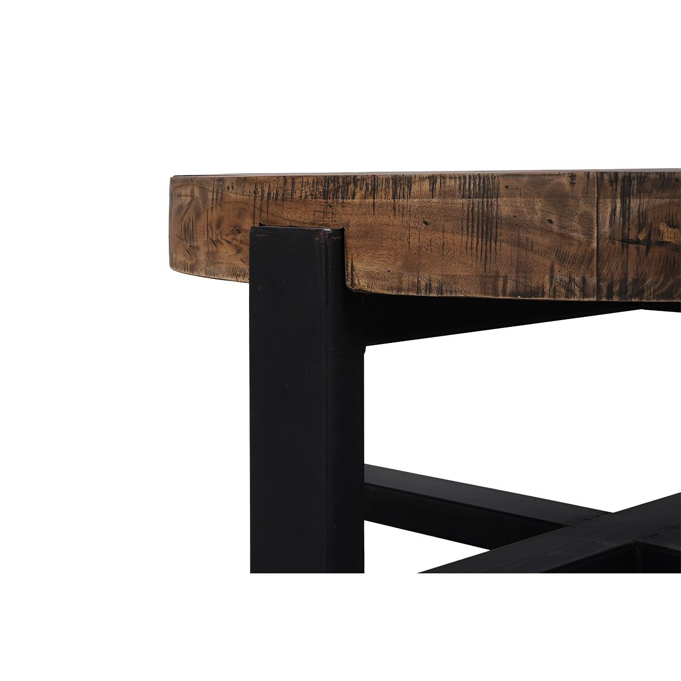 Table basse industrielle ronde Neuf - En vente à Westwood, NJ