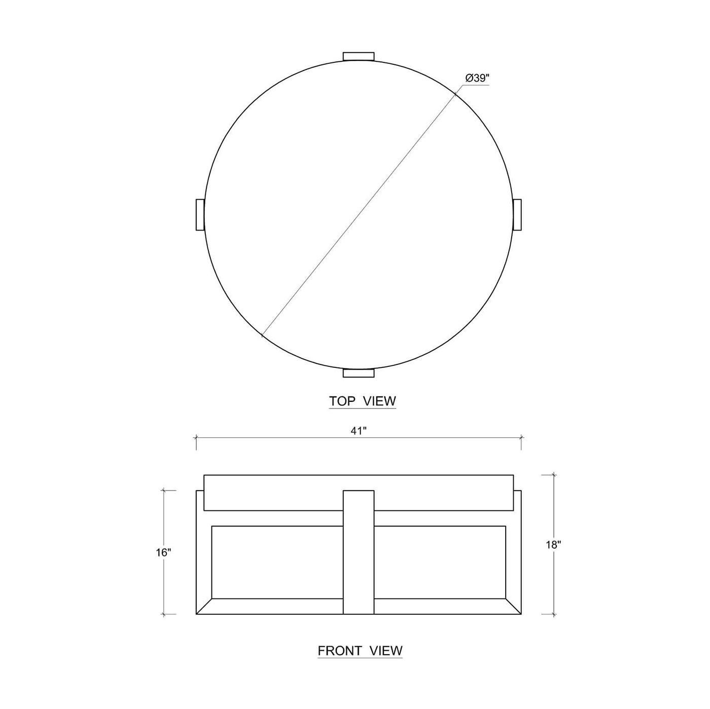 Métal Table basse industrielle ronde en vente