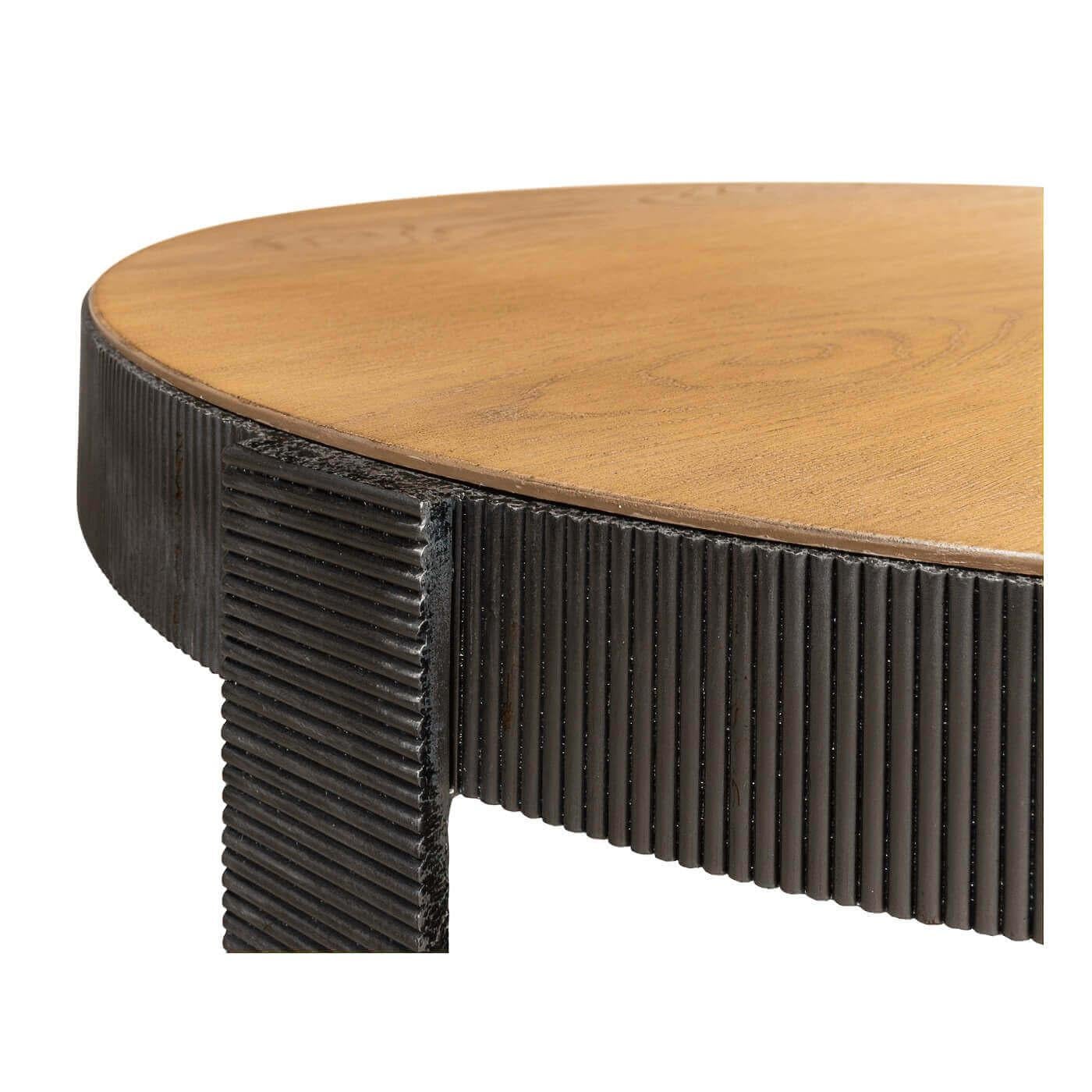 XXIe siècle et contemporain Table d'appoint industrielle ronde en vente